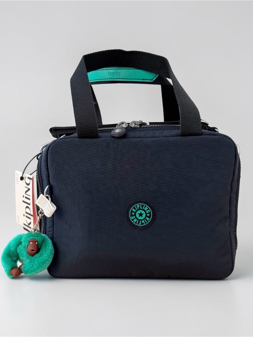 KIPLING Miyo Insulted Large Lunch Bag Green Blue